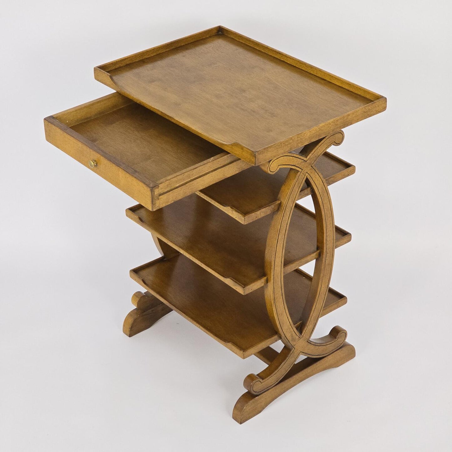French Charles X Style Fruitwood Four-Tier Etagere
