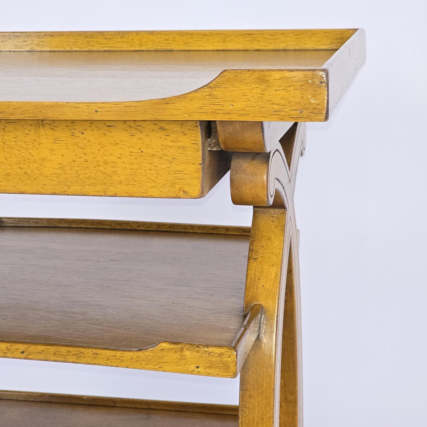 French Charles X Style Fruitwood Four-Tier Etagere