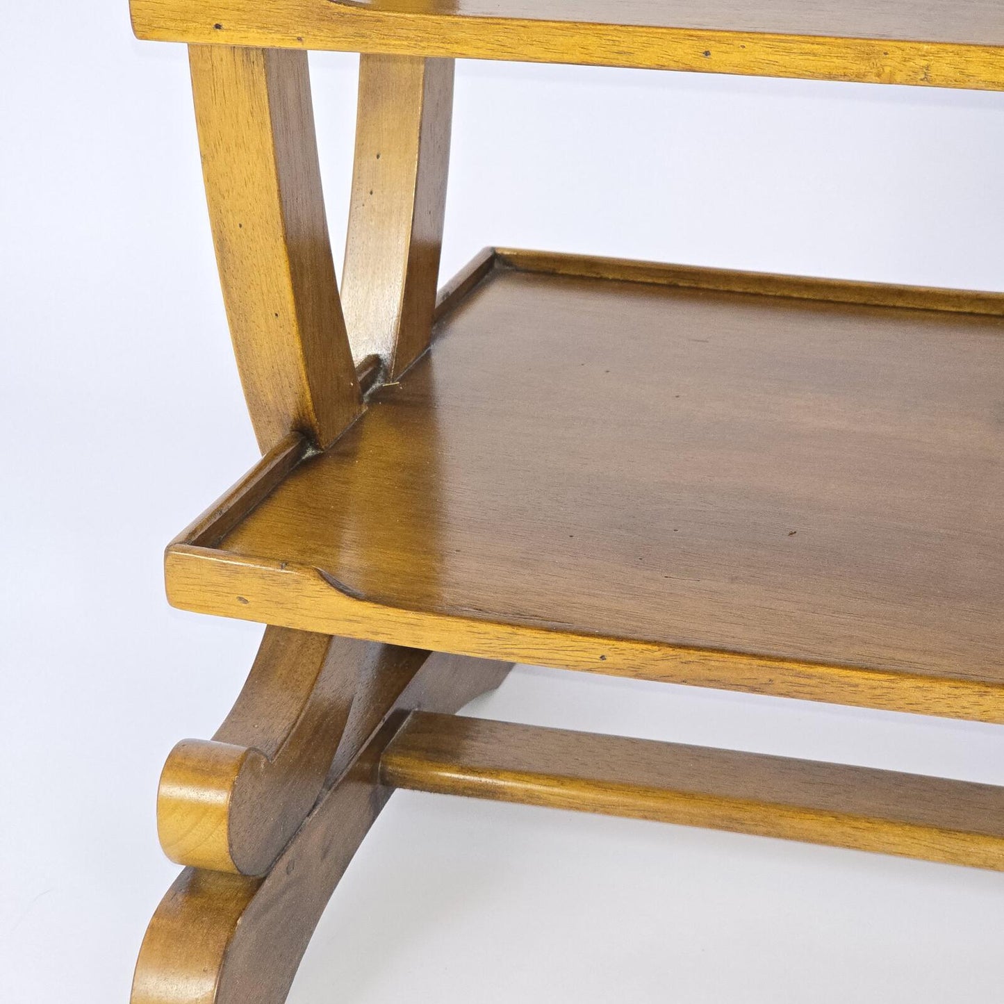 French Charles X Style Fruitwood Four-Tier Etagere
