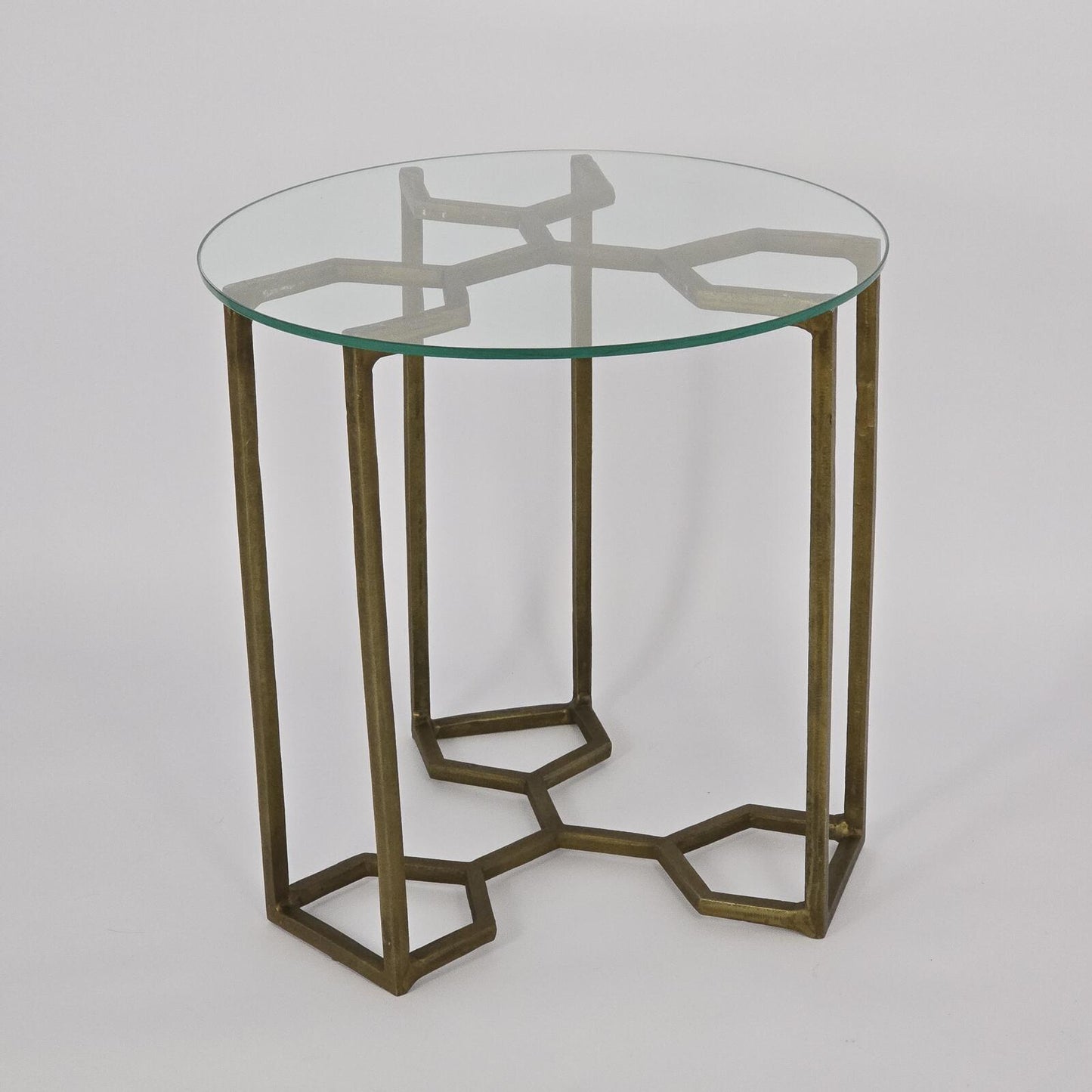 Four Hands "Naomi" Glass Side Table