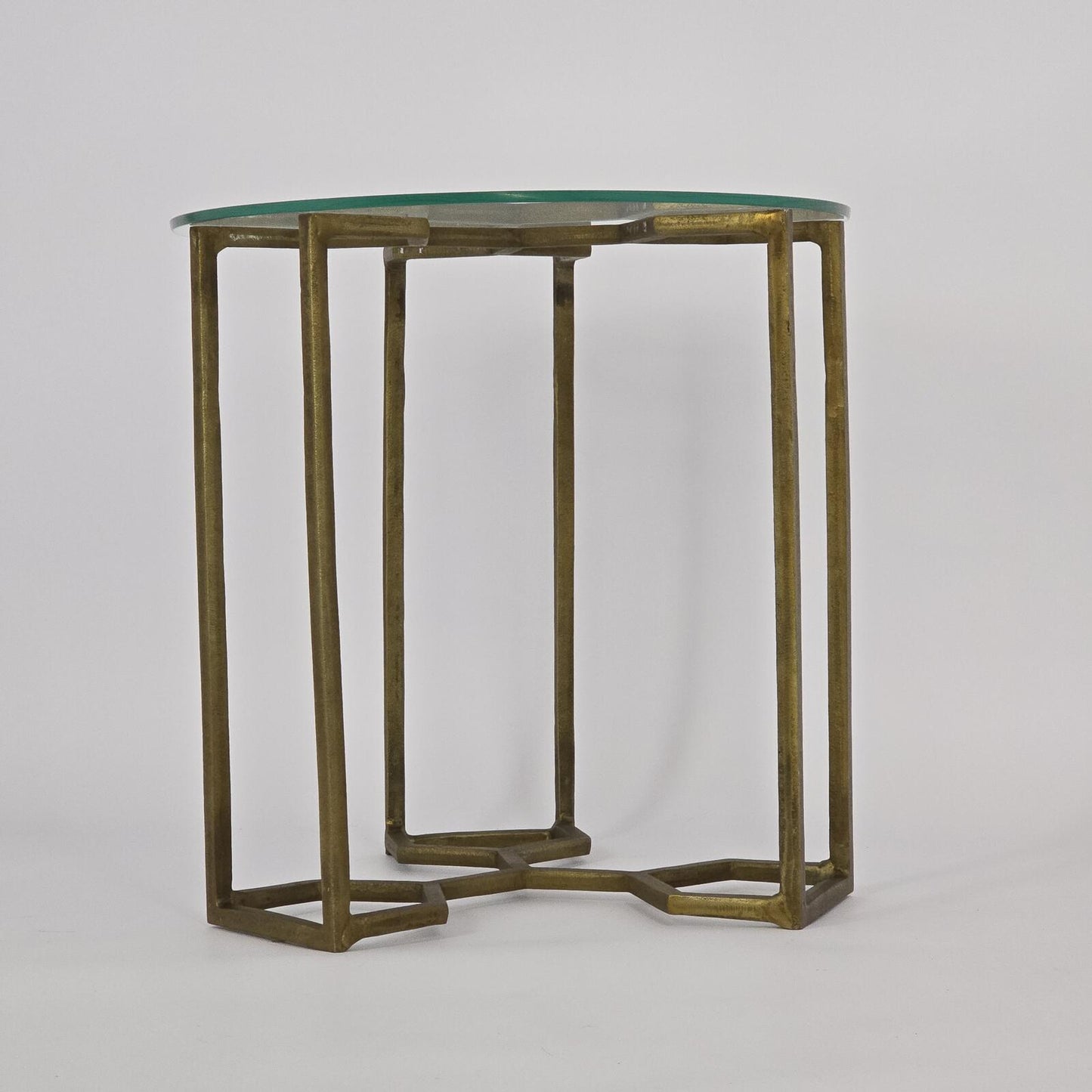 Four Hands "Naomi" Glass Side Table