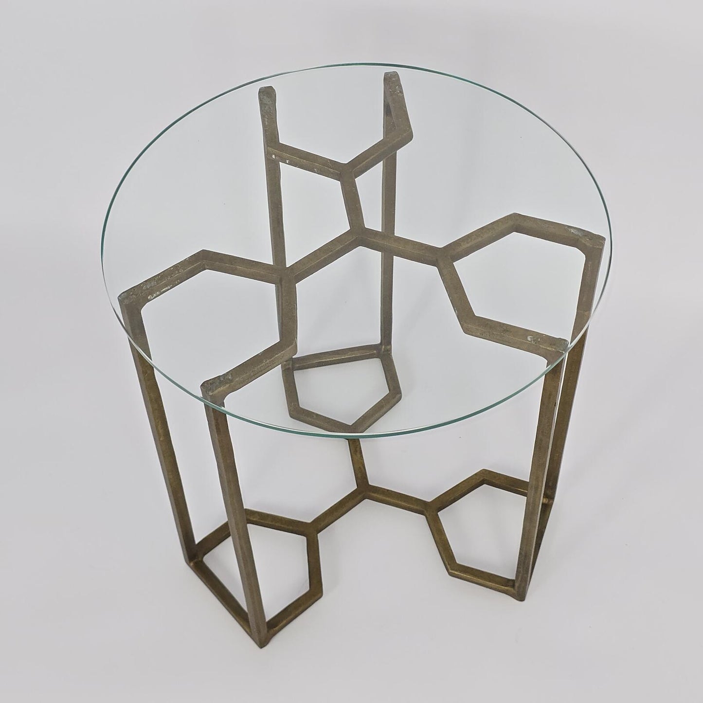 Four Hands "Naomi" Glass Side Table