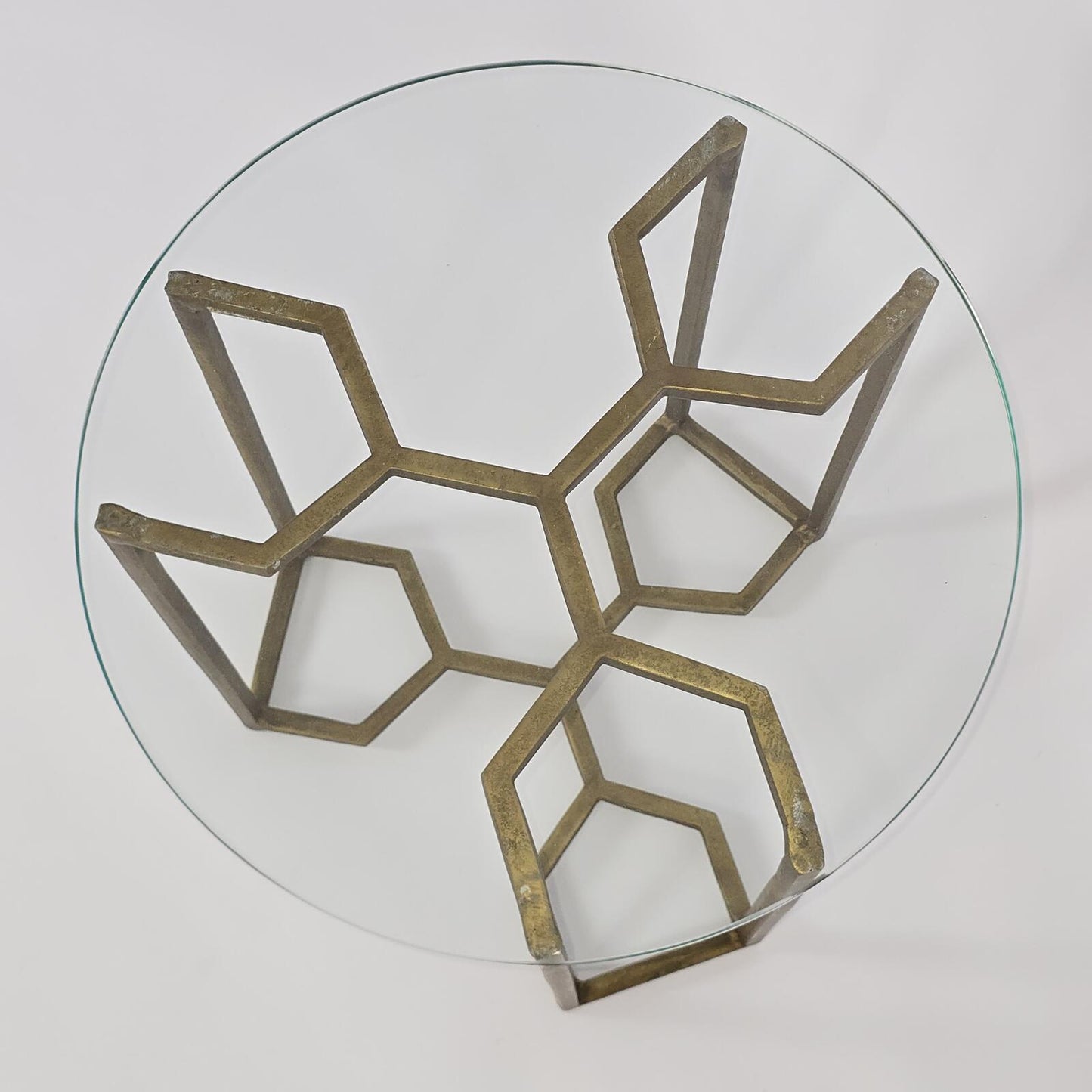 Four Hands "Naomi" Glass Side Table