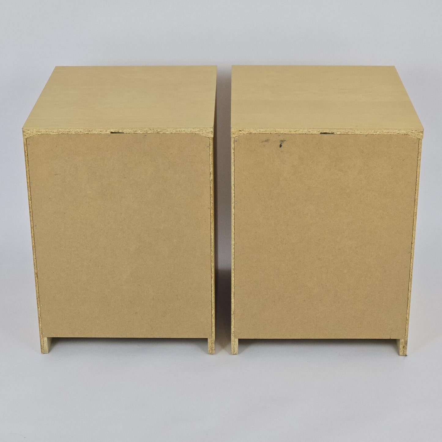 Vintage Ikea Malm White Oak Veneer Nightstands