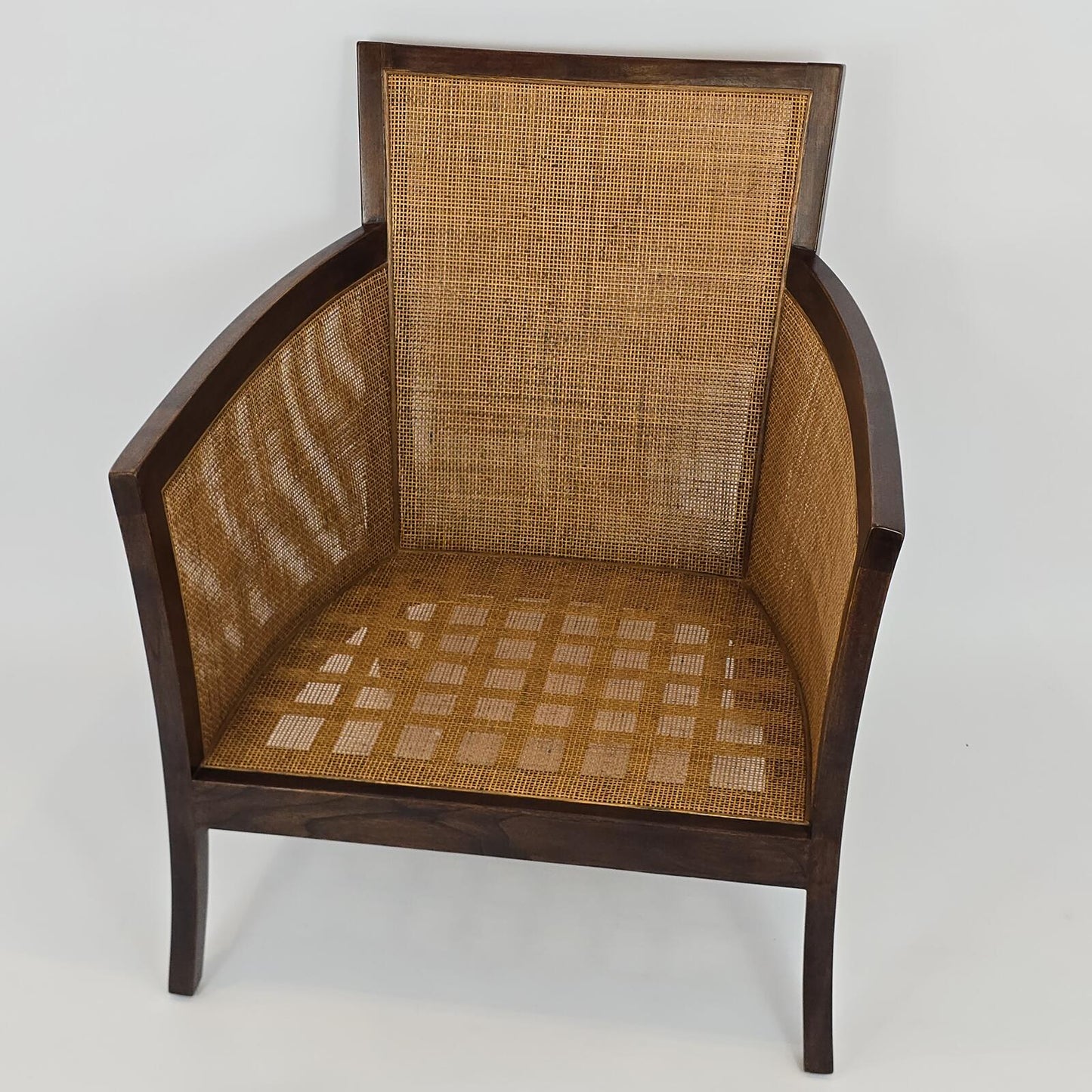 Crate & Barrel "Blake" Leather Chairs and Ottoman
