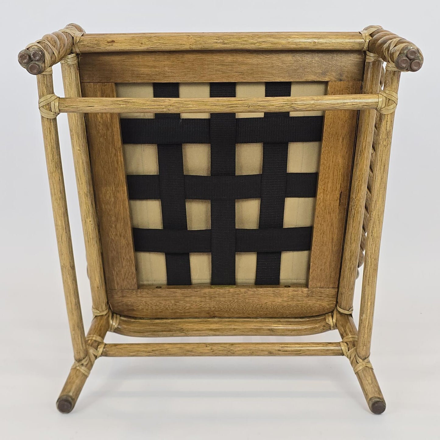 Coastal/Boho/Organic Modern "McGuire Furniture Co." Twisted Rattan Lounge Chair