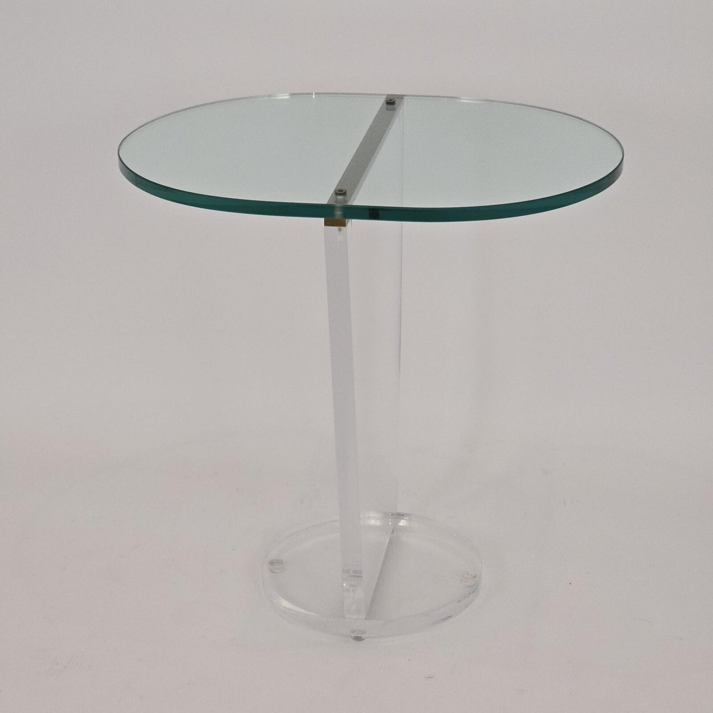 Aziz Designs Custom Glass/Lucite Accent Table