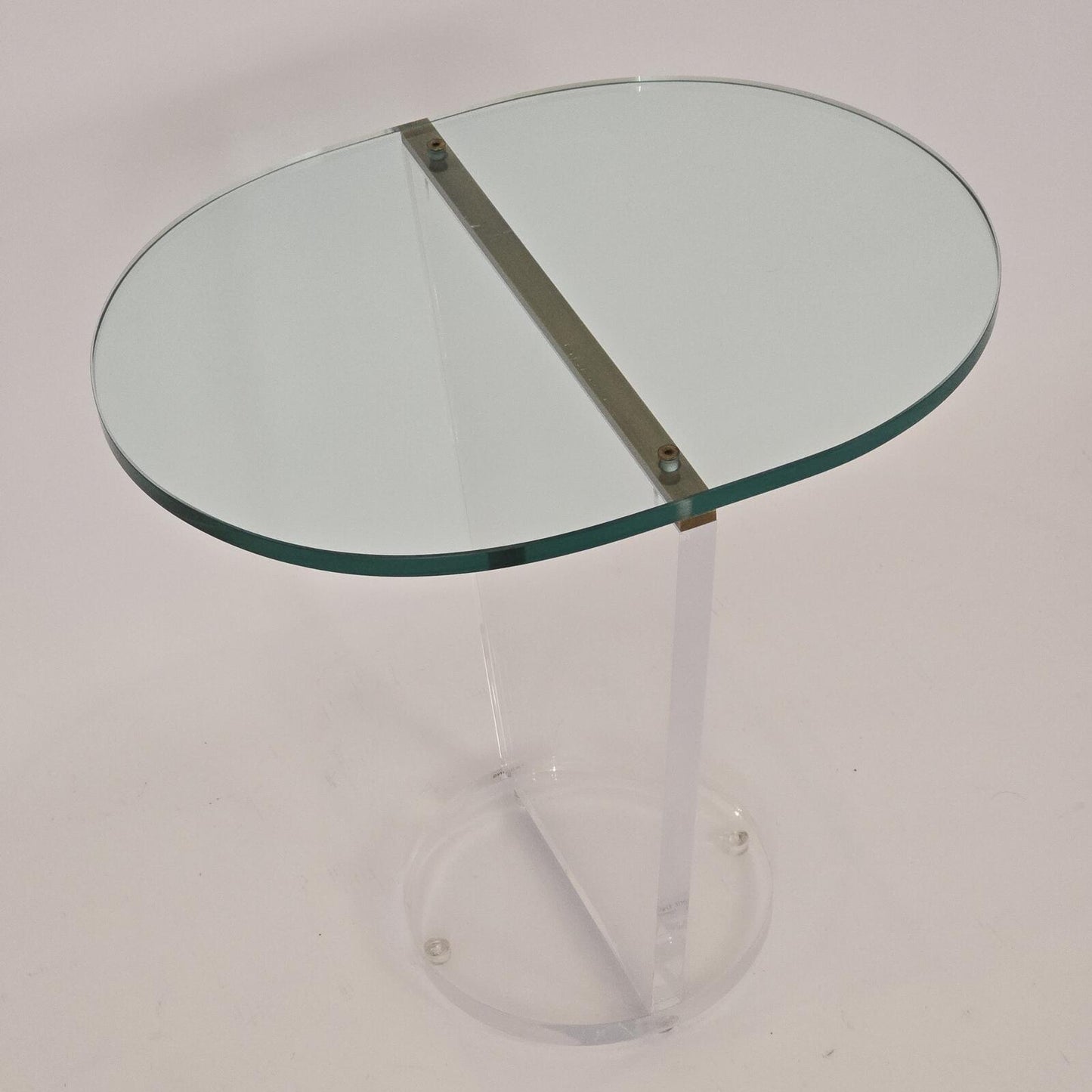Aziz Designs Custom Glass/Lucite Accent Table