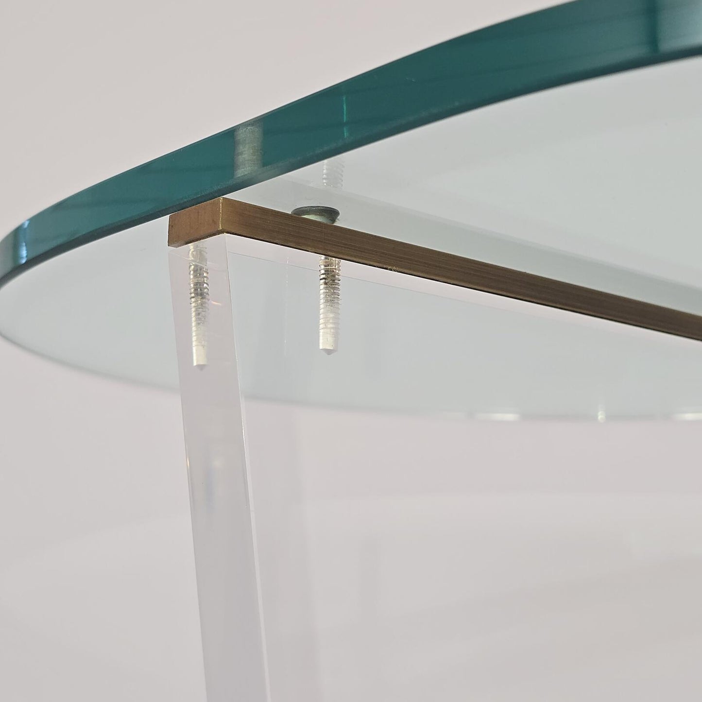 Aziz Designs Custom Glass/Lucite Accent Table