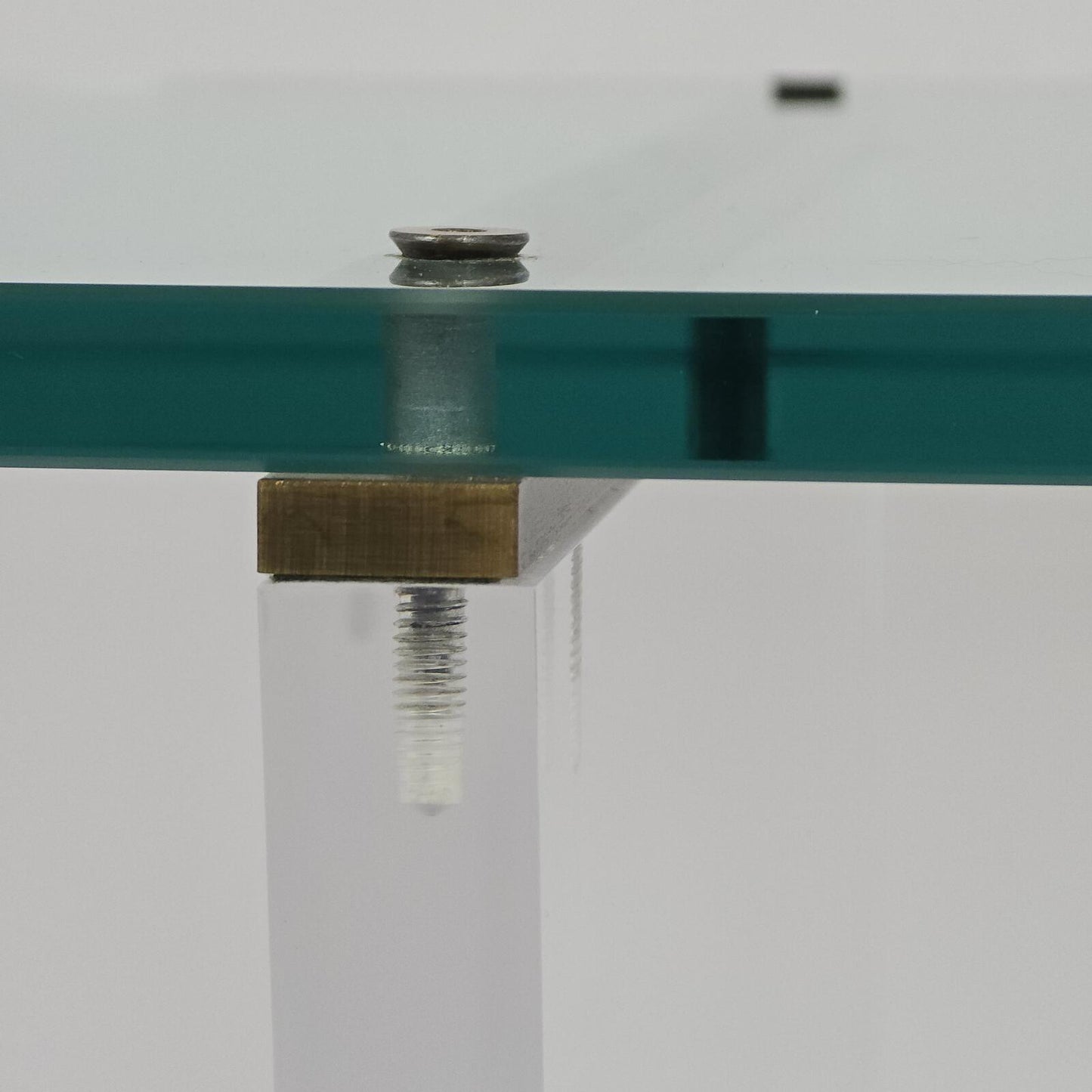Aziz Designs Custom Glass/Lucite Accent Table