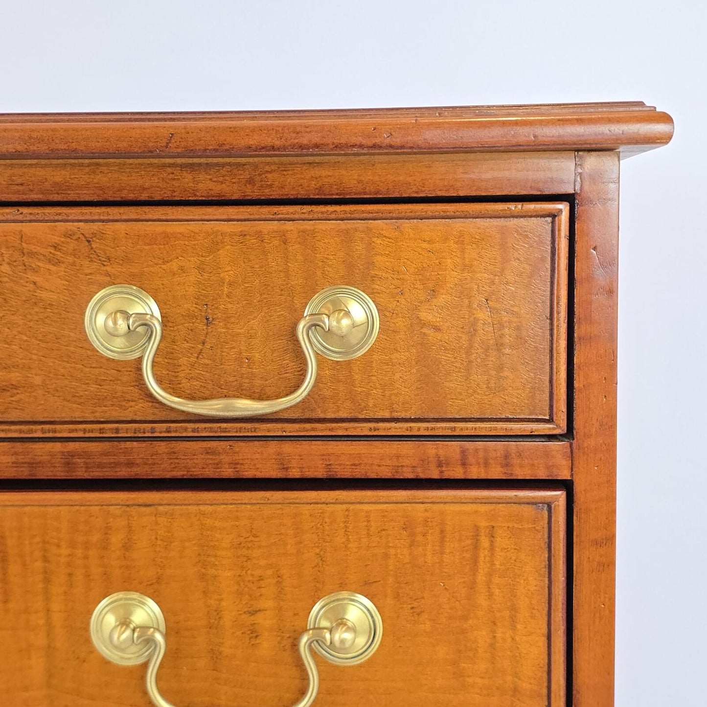Vintage/Antique Kindel Tiger-Wood Chest of Drawers