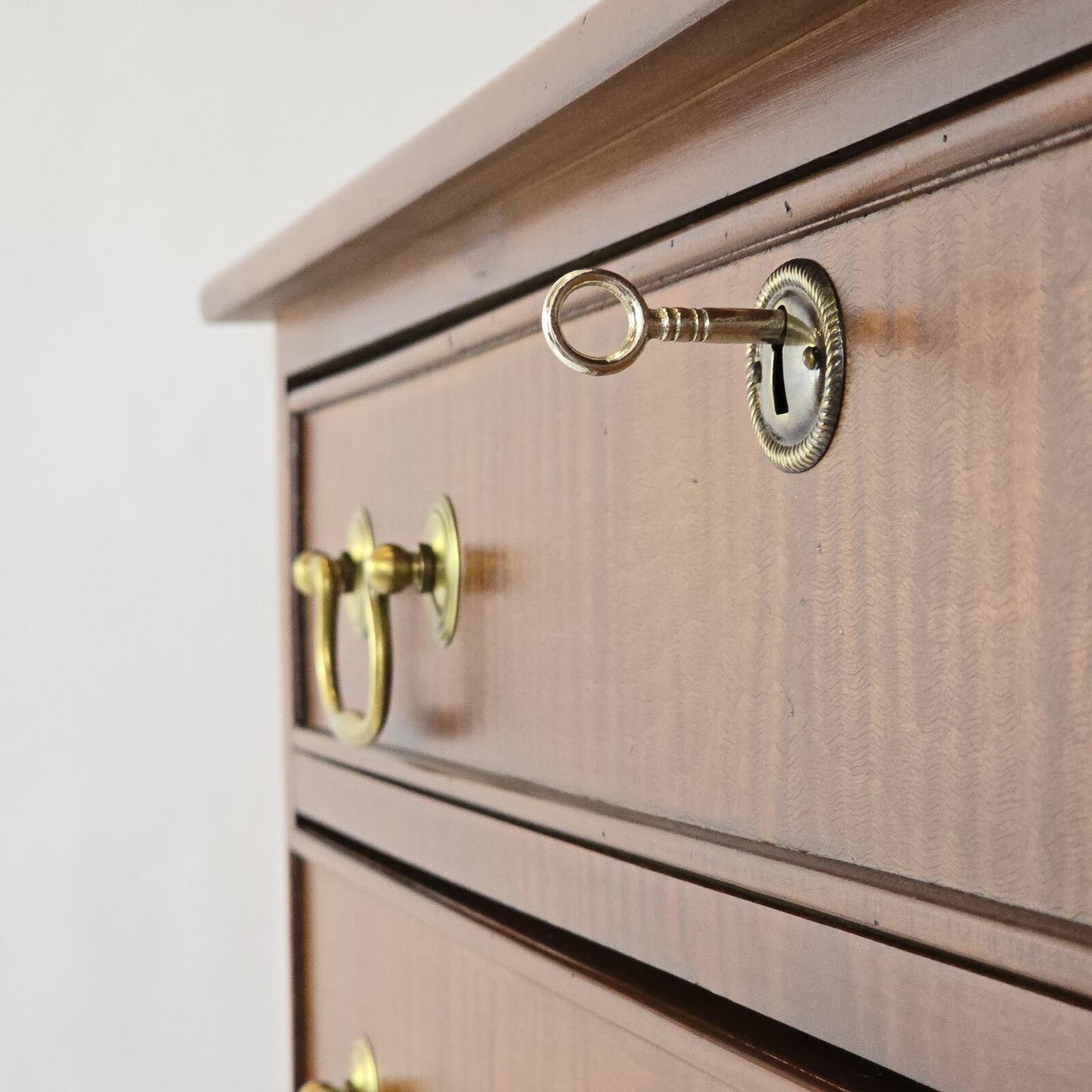 Vintage/Antique Kindel Tiger-Wood Chest of Drawers