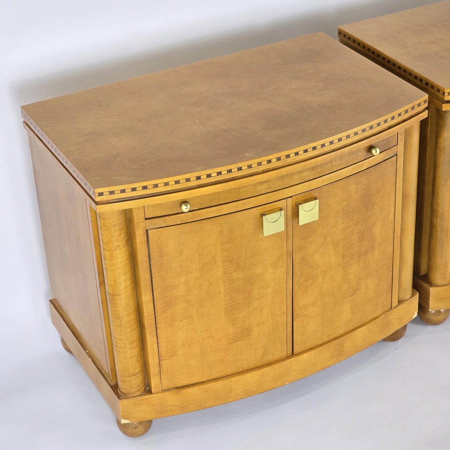 Hickory White "Genesis Collection" Biedermeier Style Cabinet Nightstands