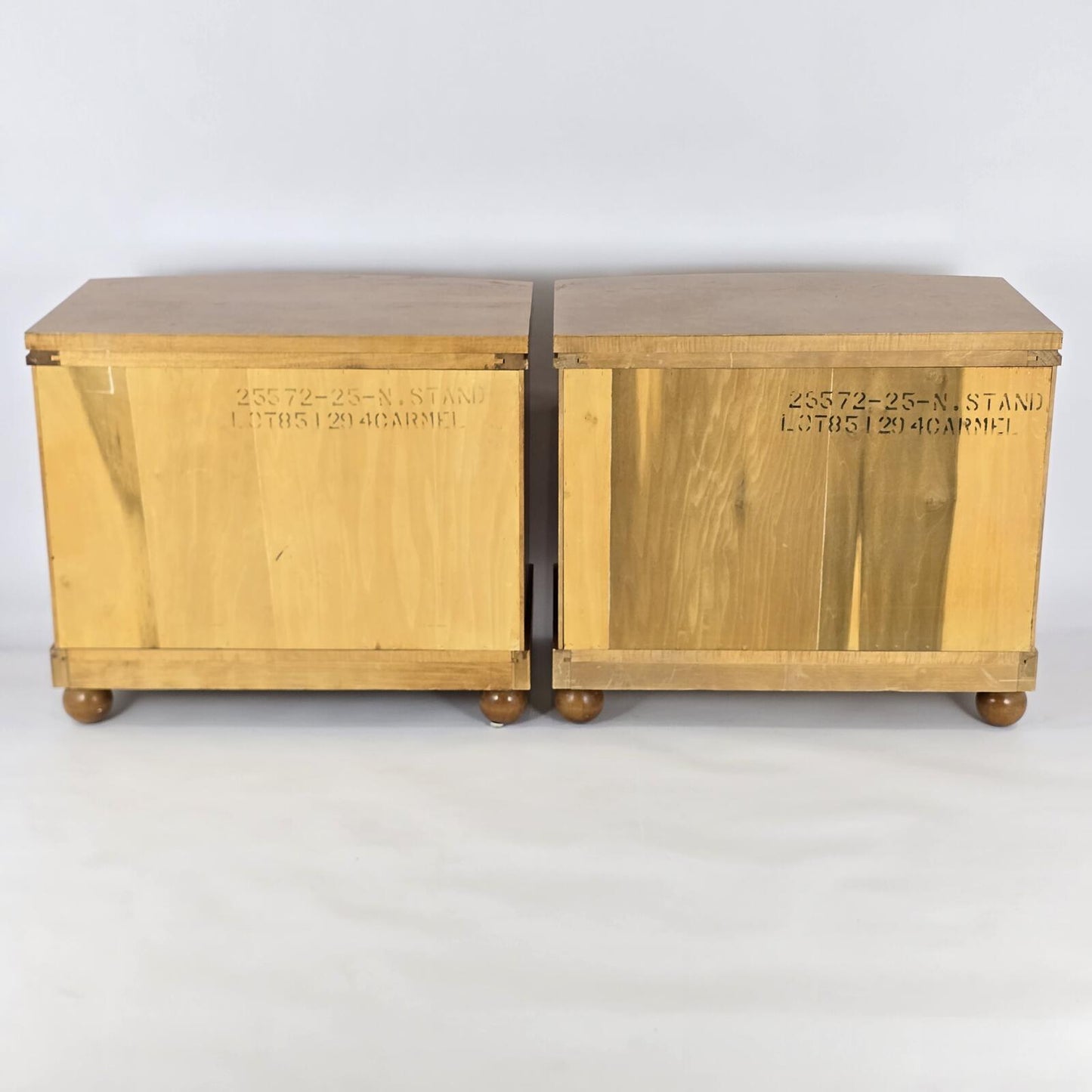 Hickory White "Genesis Collection" Biedermeier Style Cabinet Nightstands