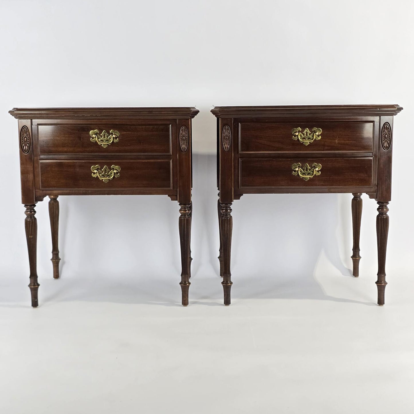 Vintage Ethan Allen "Georgian Court" Two-Drawer Nightstands - Buy 1 get 1 Free