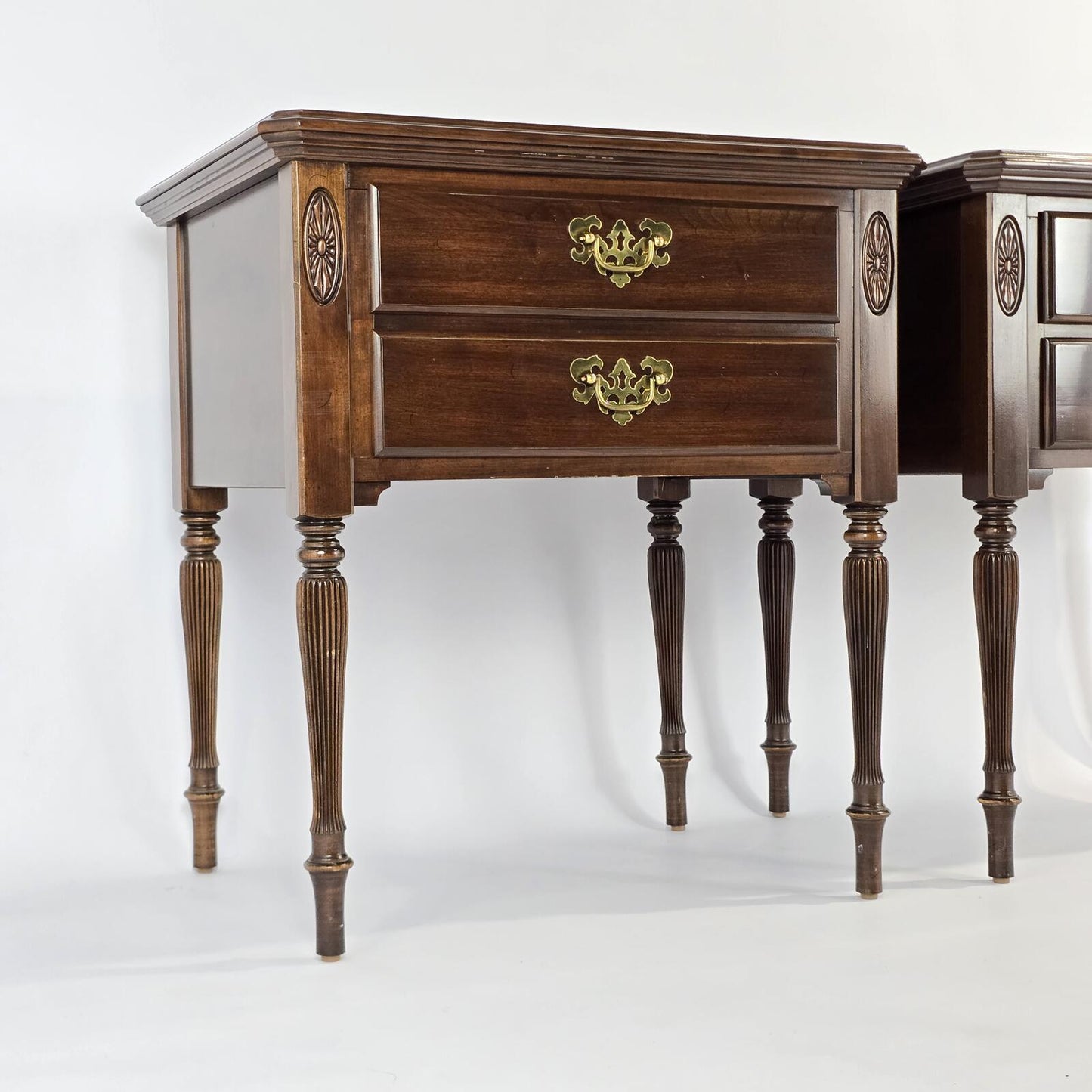 Vintage Ethan Allen "Georgian Court" Two-Drawer Nightstands - Buy 1 get 1 Free