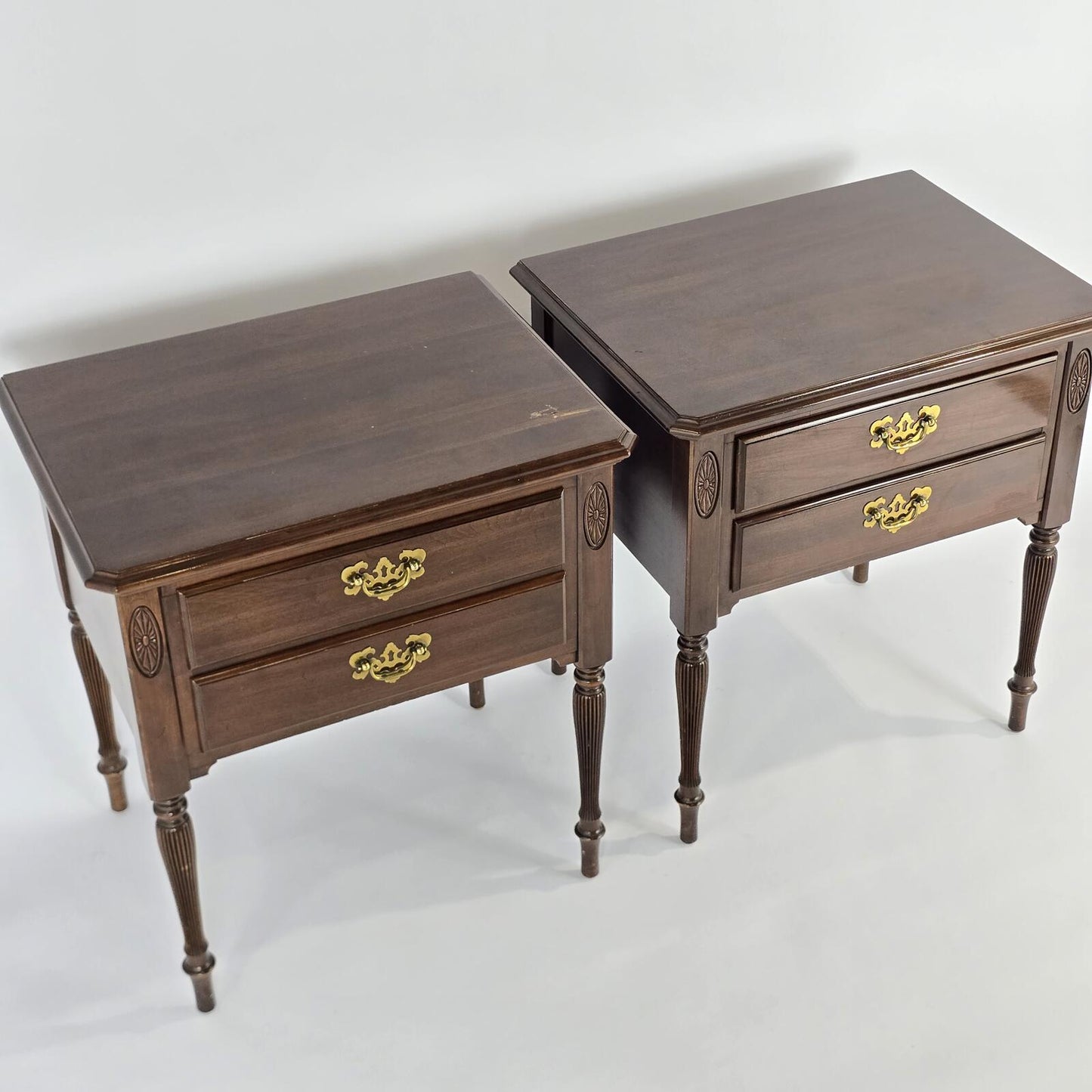 Vintage Ethan Allen "Georgian Court" Two-Drawer Nightstands - Buy 1 get 1 Free