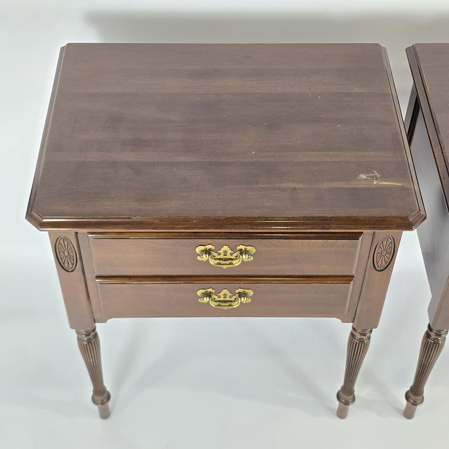 Vintage Ethan Allen "Georgian Court" Two-Drawer Nightstands - Buy 1 get 1 Free