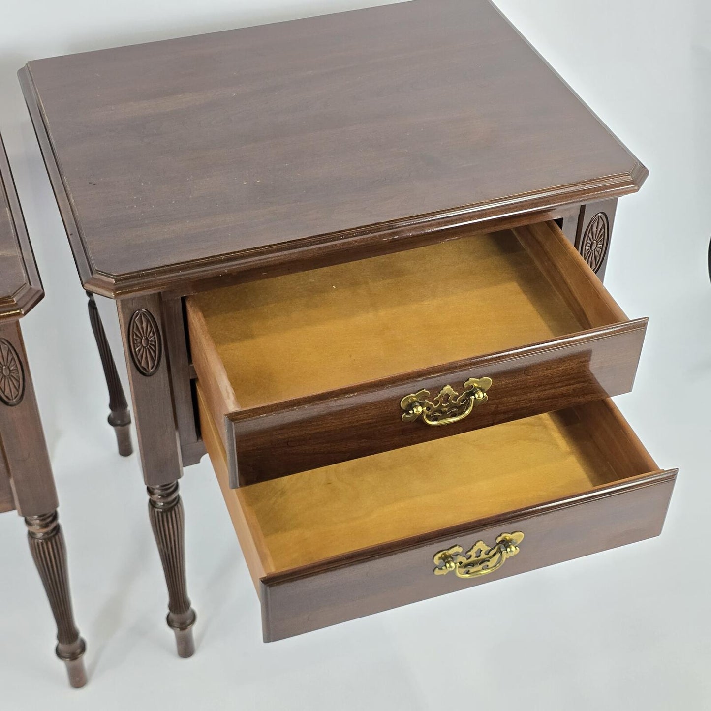 Vintage Ethan Allen "Georgian Court" Two-Drawer Nightstands - Buy 1 get 1 Free