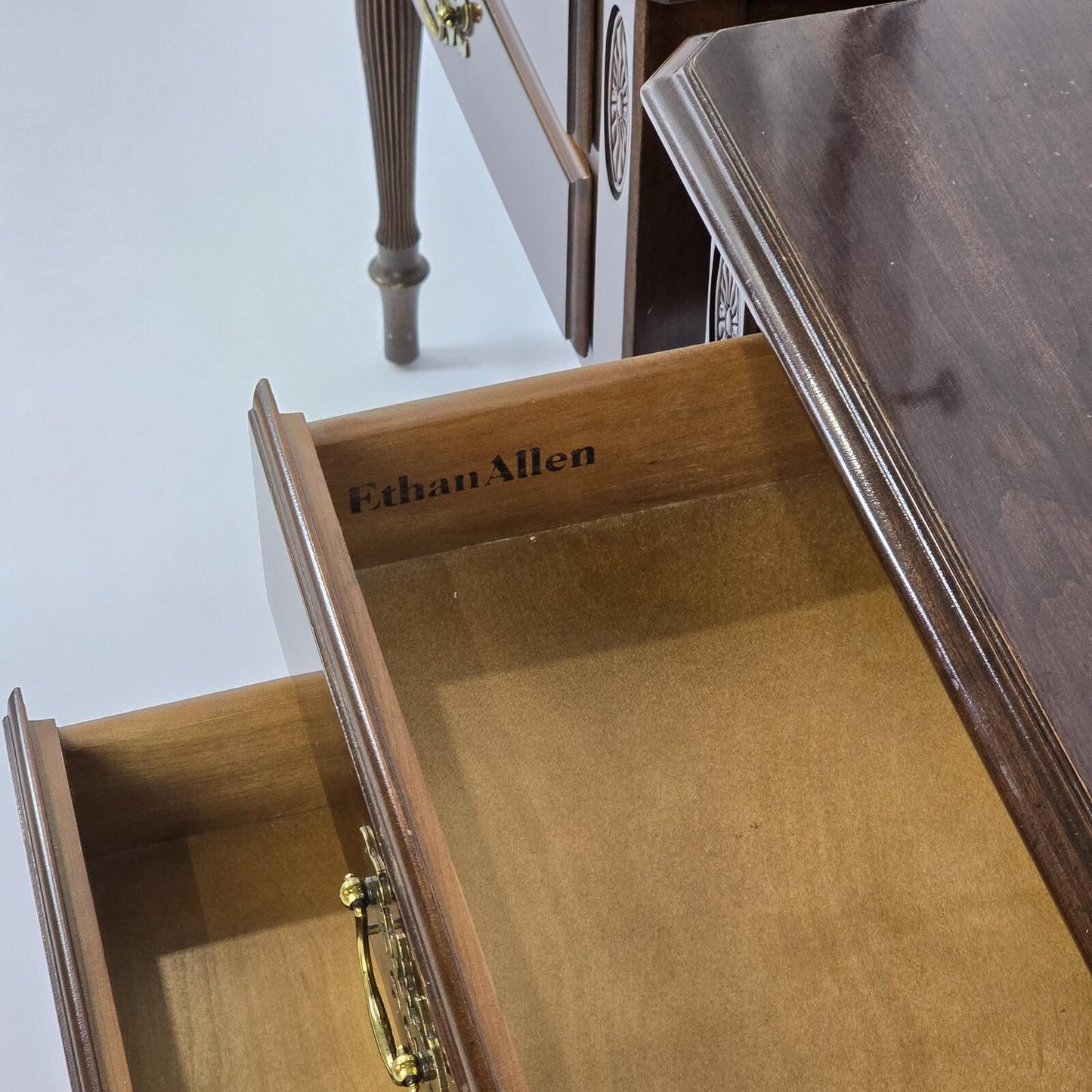 Vintage Ethan Allen "Georgian Court" Two-Drawer Nightstands - Buy 1 get 1 Free