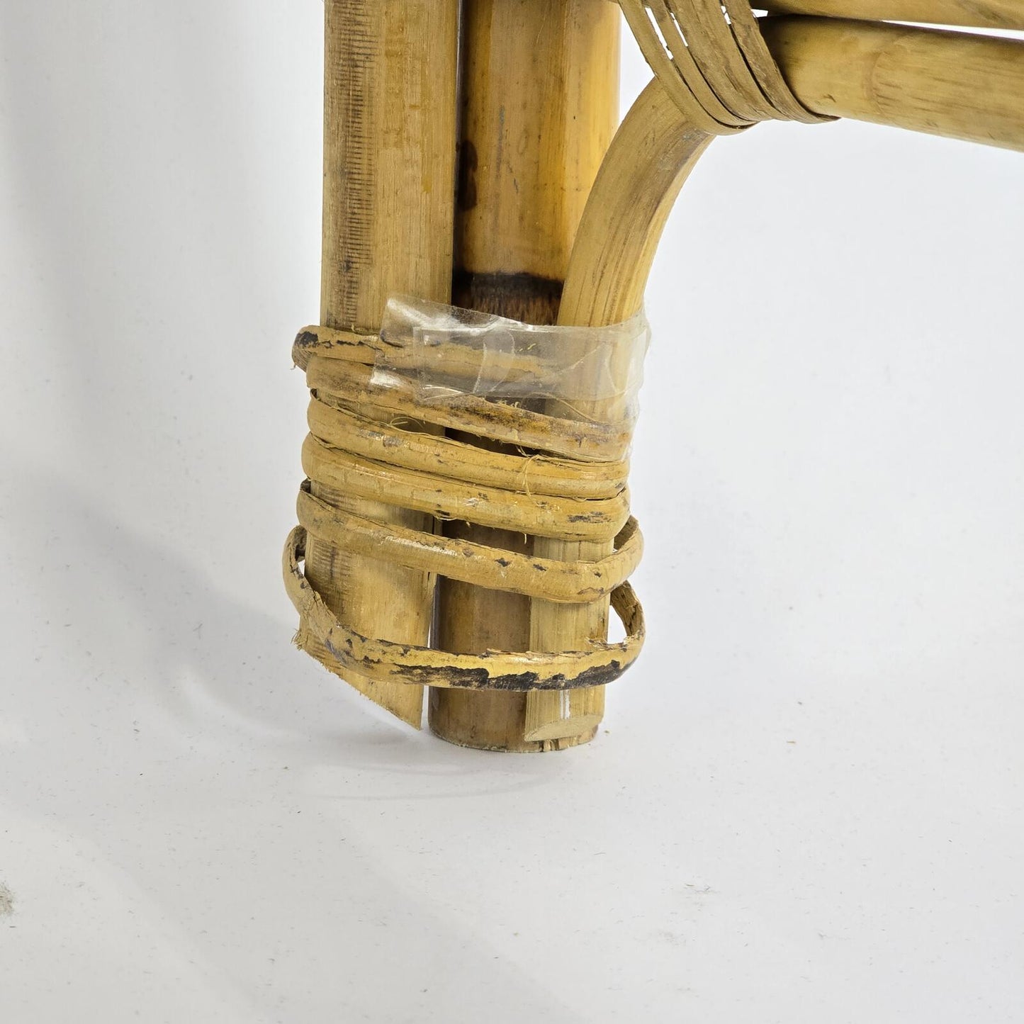 Vintage Bamboo and Rattan Vanity/Console Table