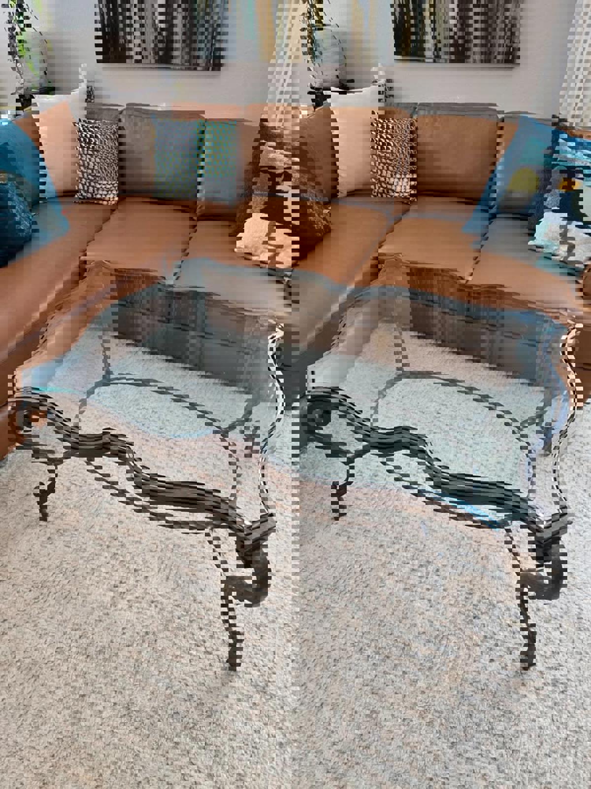 Fabulous French Art Deco Coffee Table in the Style of Gilbert Poillerat