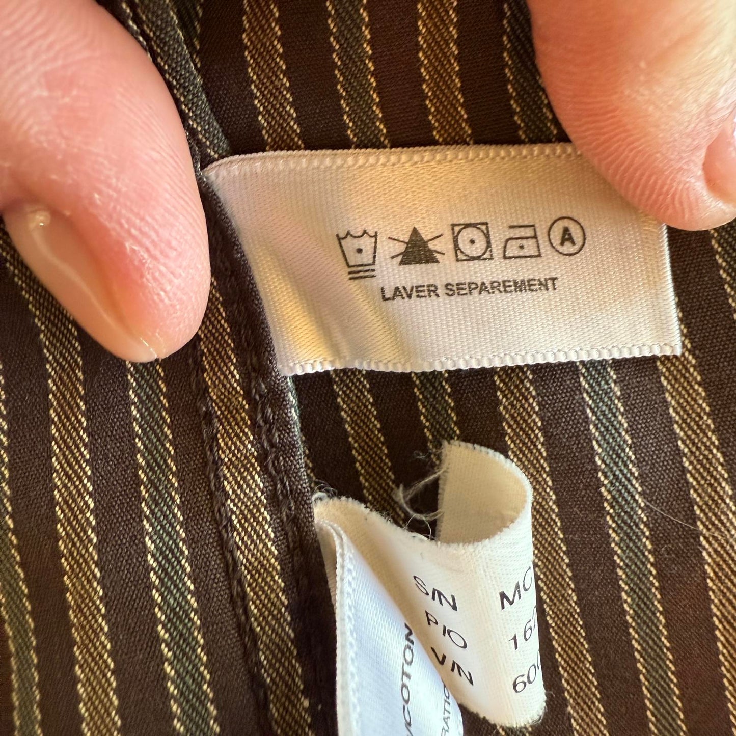 Cutter & Buck Brown Striped Men's XL Long Sleeve Button-Down Shirt