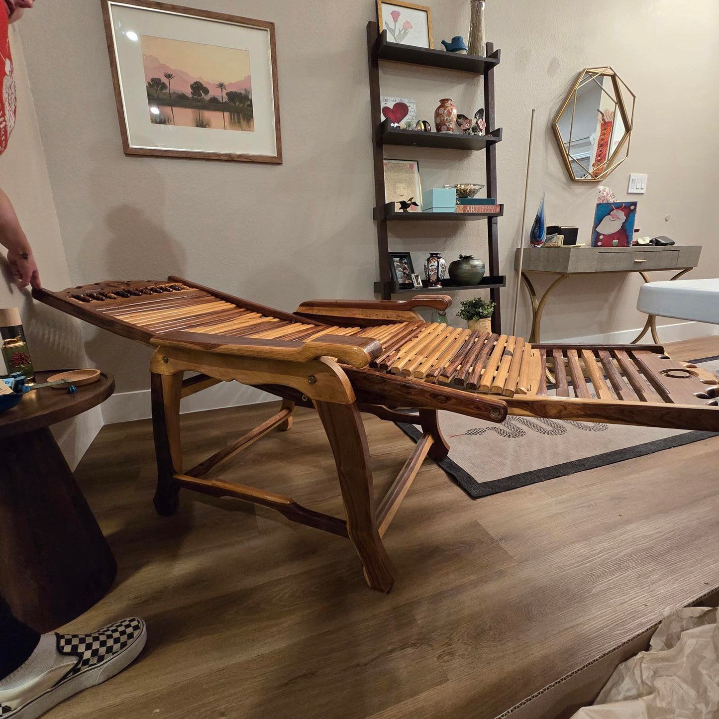 Andre Arbus Style Reclining Chaise Lounge Chair