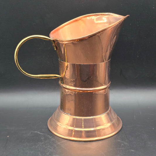 Vintage Solid Copper and Brass Pitcher