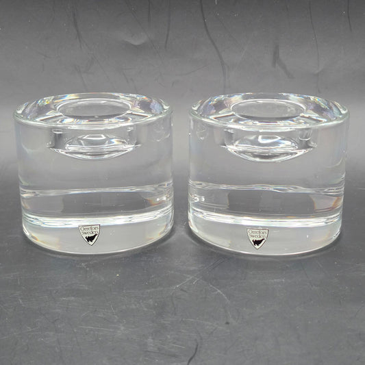 Orrefors "Puck" Votive Candle Holders -Large