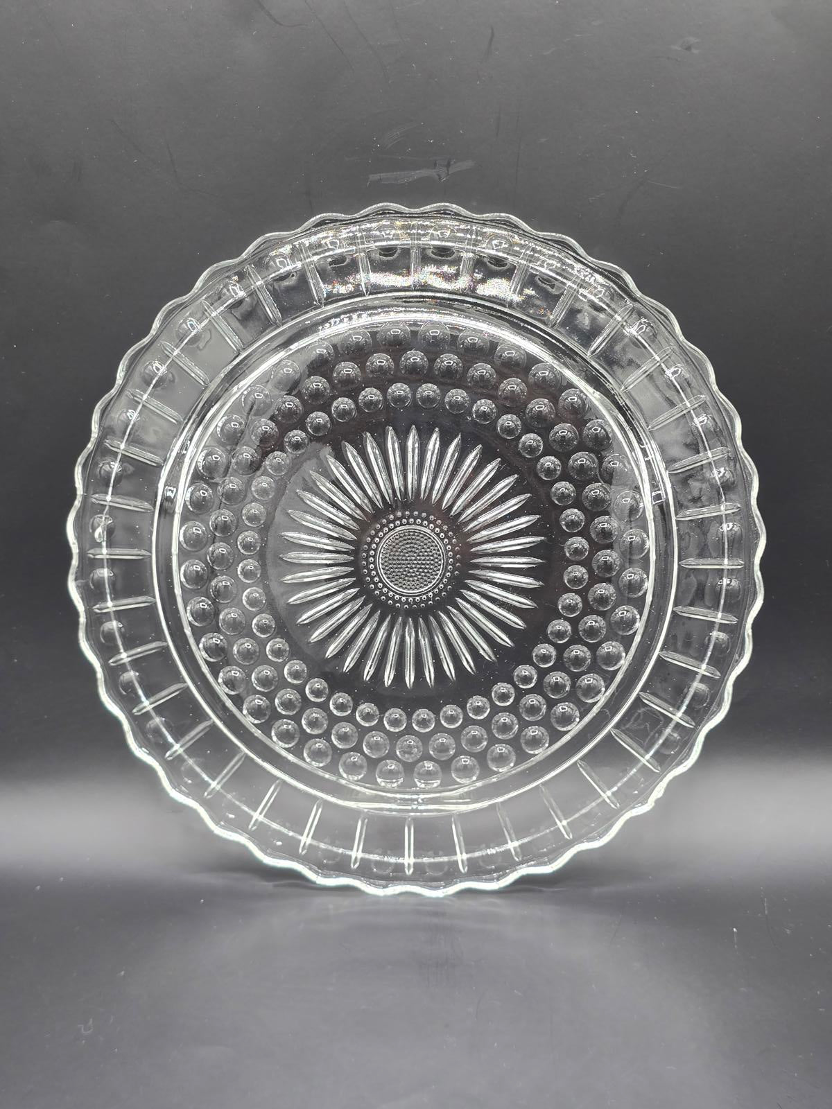 Vintage Federal Glass Company 11" Footed Serving Platter