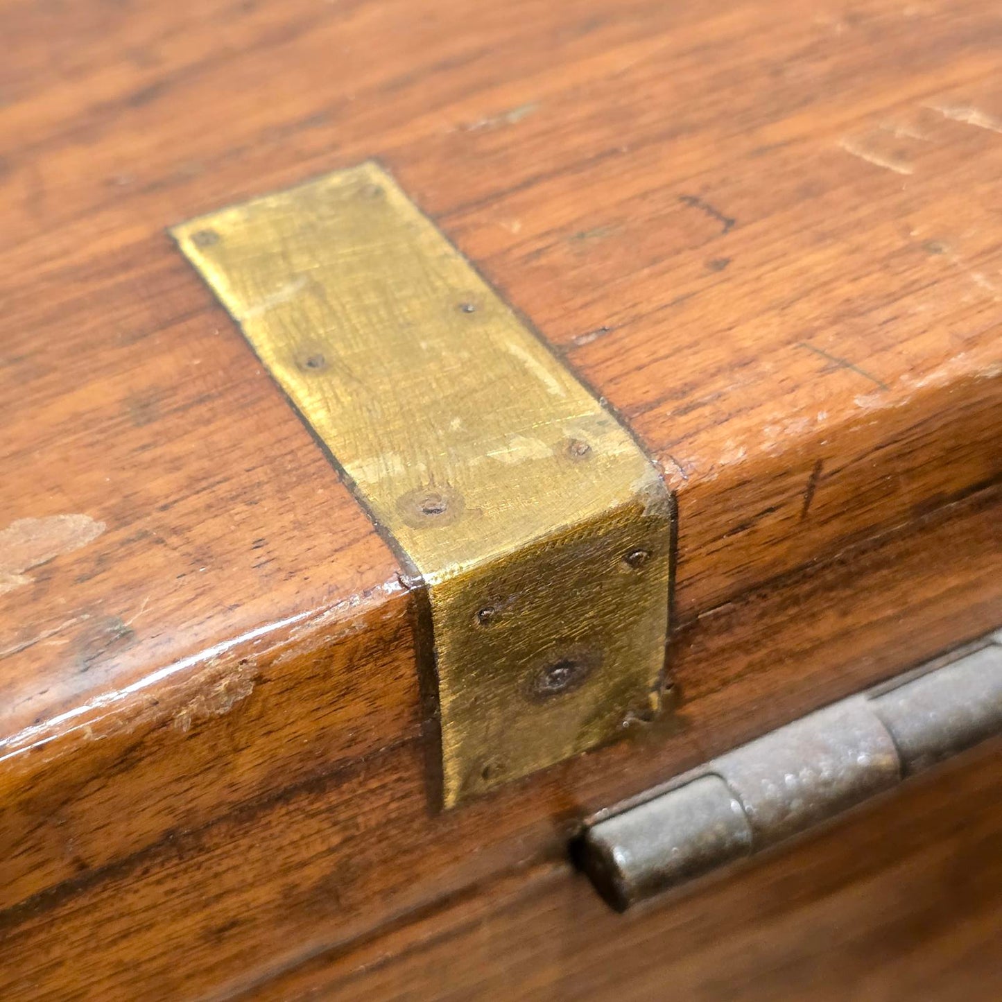 Vintage/Antique Campaign-Naval Travel Trunk