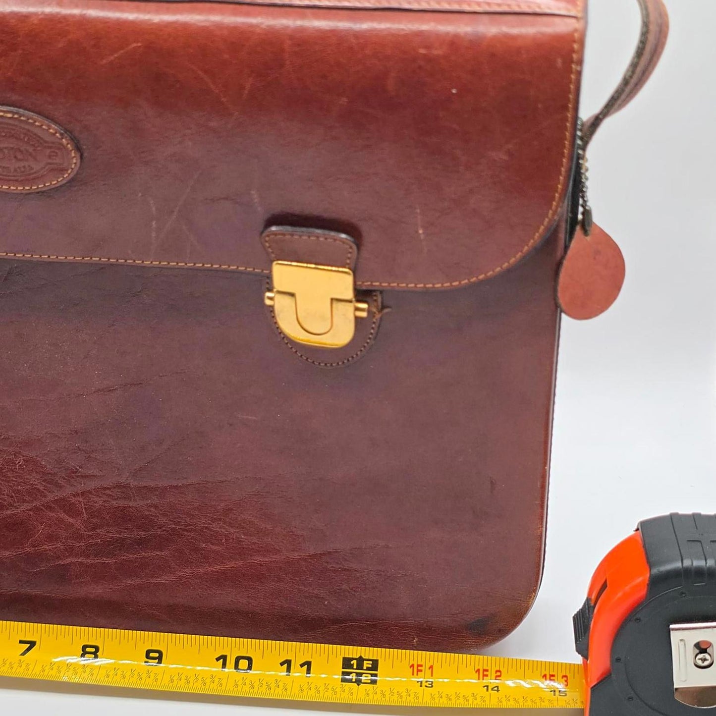 Oroton Leather Messenger Bag