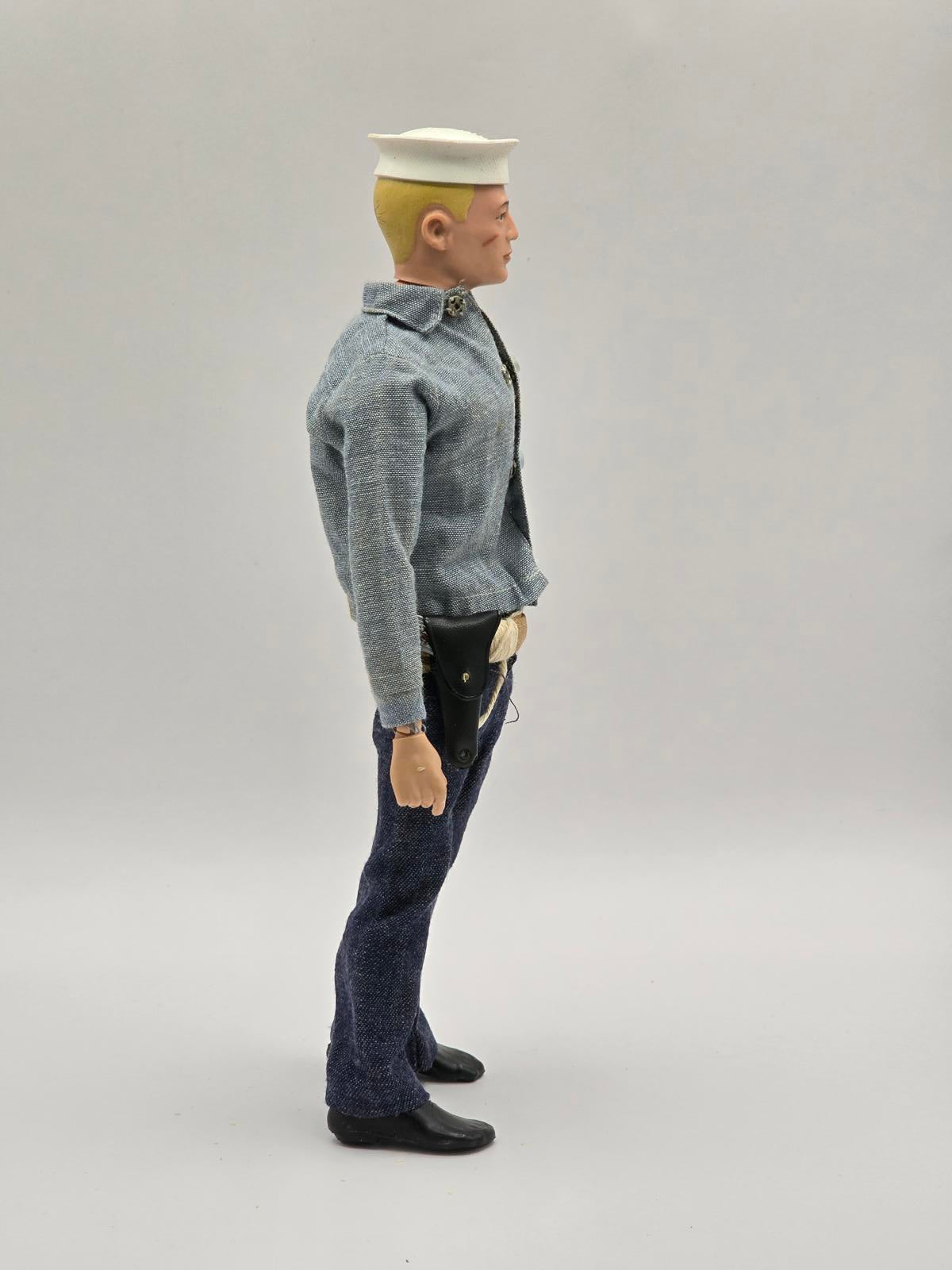 Vintage G.I. Joe 1964 Blonde Action Sailor Hasbro w/ Dog Tag
