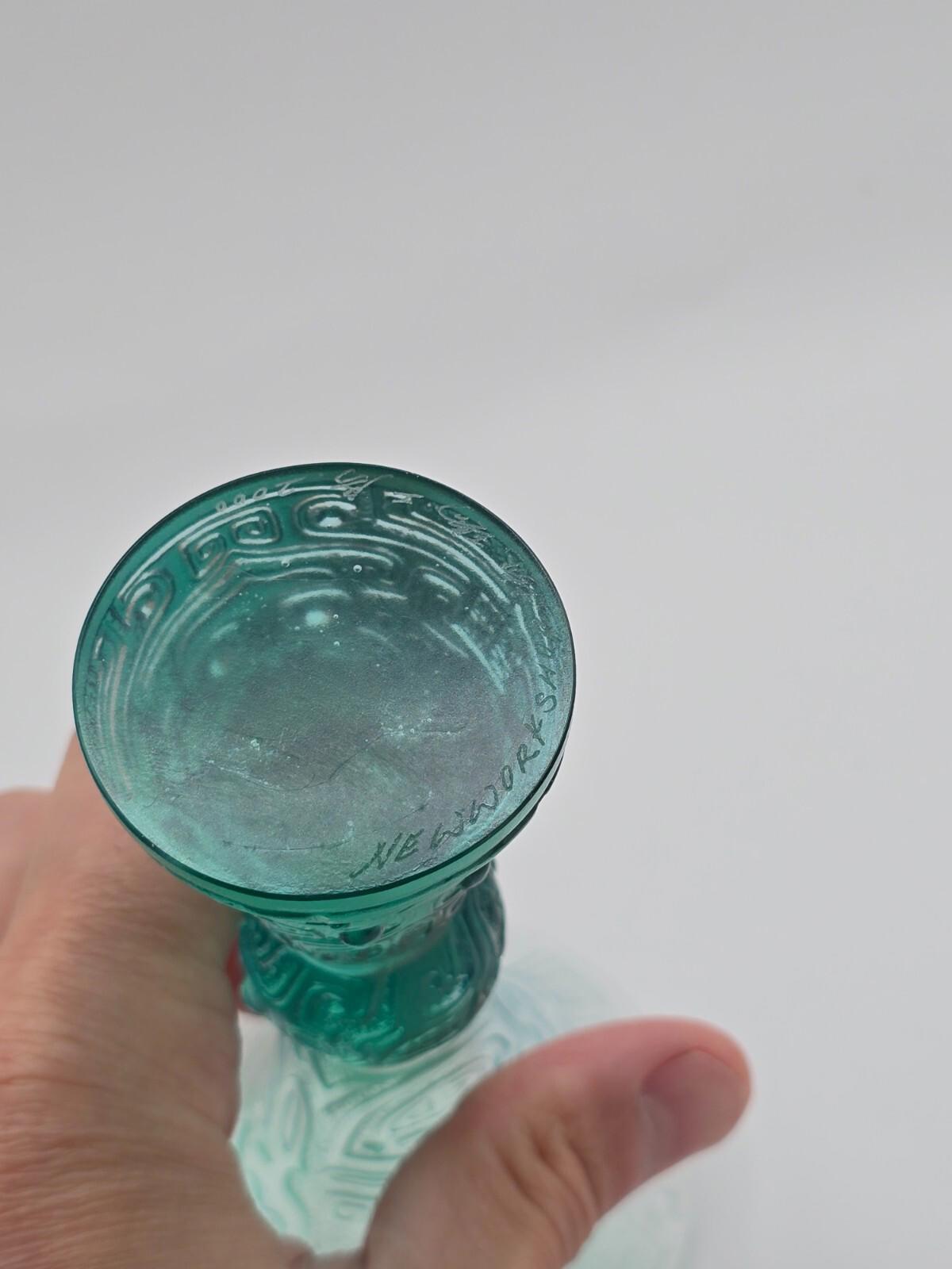 Liuli Gong Fang Green Crystal Wine Goblet/Vase/Decor