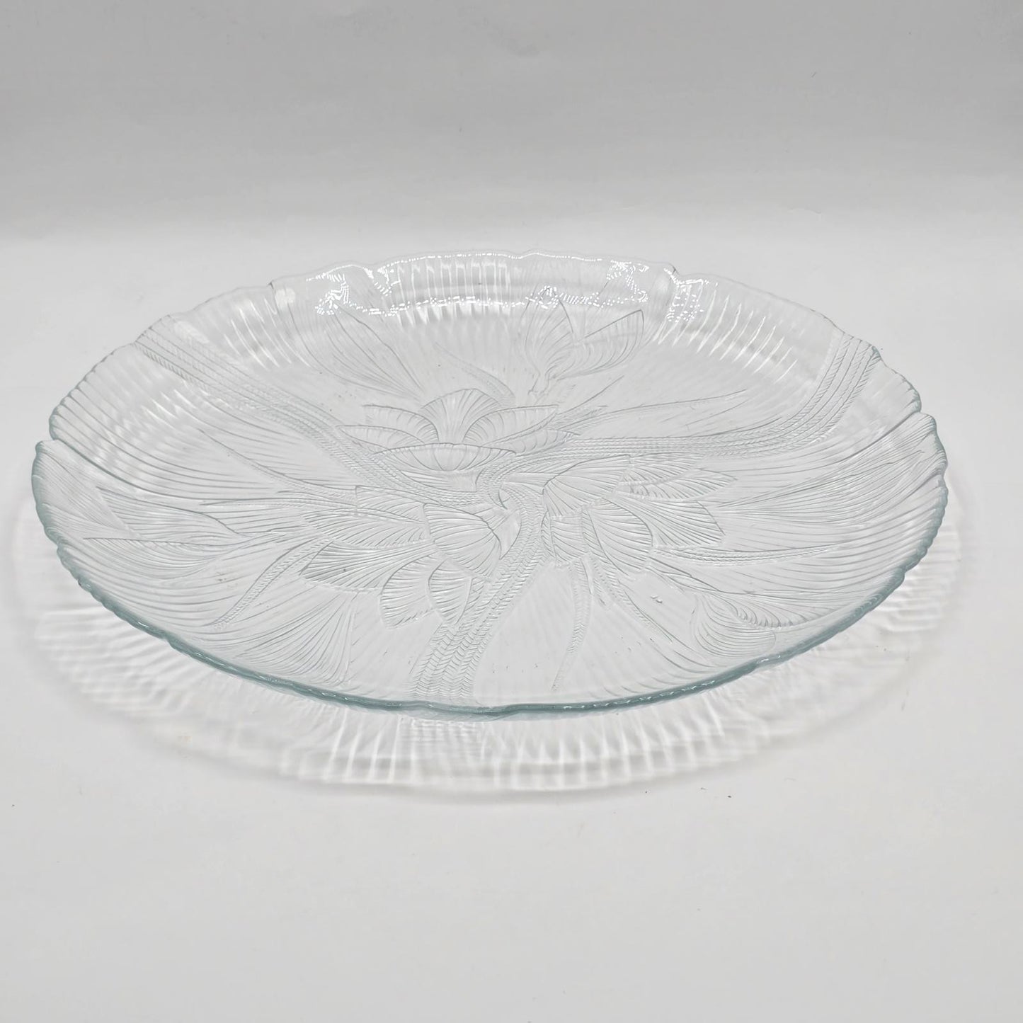 Arcoroc Canterbury Crocus Clear Glass Dinner Plates - Set of 8
