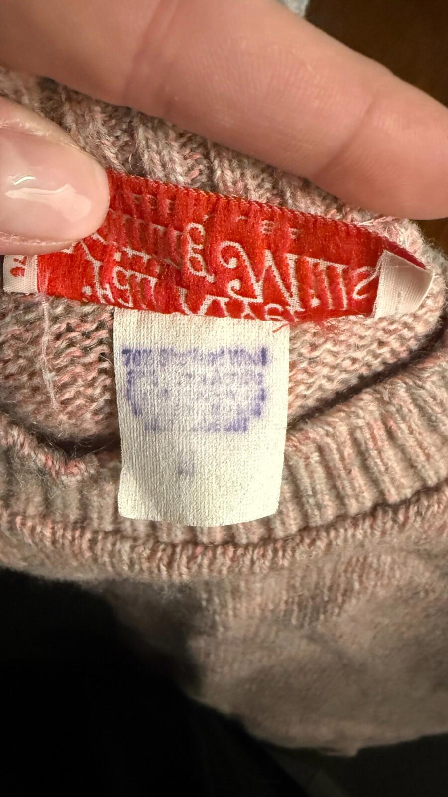 Fall River Knitting Mills Small Women's Sweater - Heather Pink