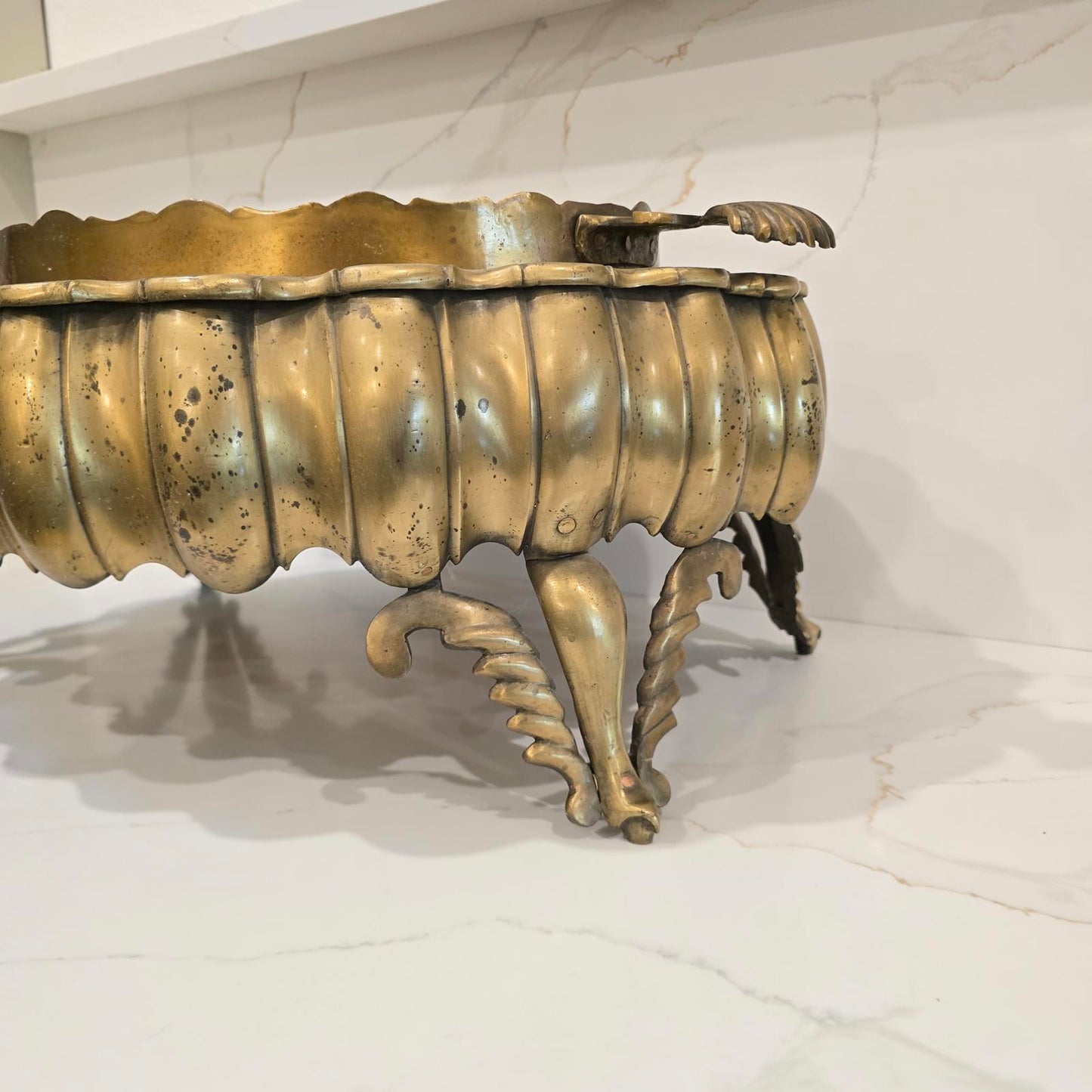 Antique 19th Century Turkish Brass and Copper Brazier