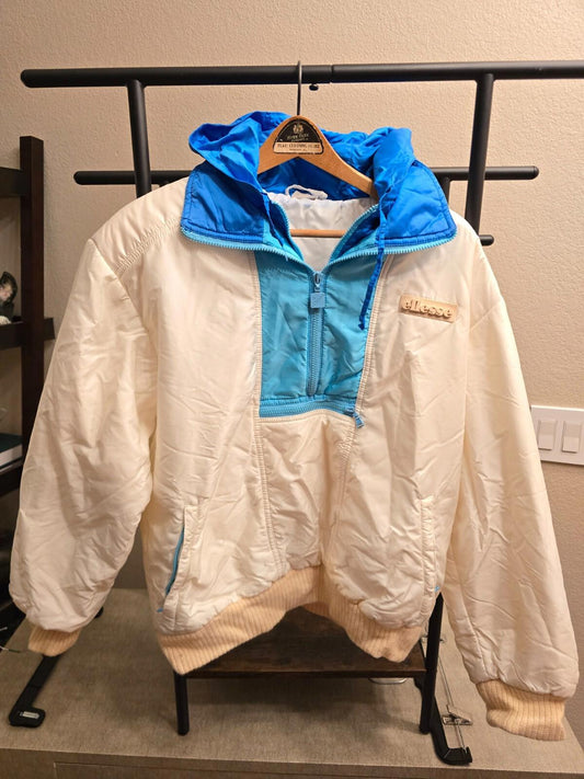 Ellesse Vintage Blue/White Designer Women's Ski Set