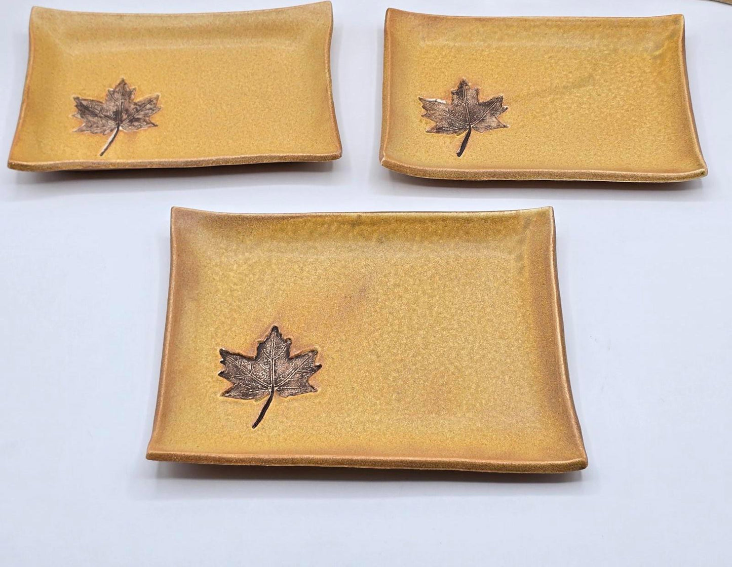 Handcrafted Studio Pottery Leaves