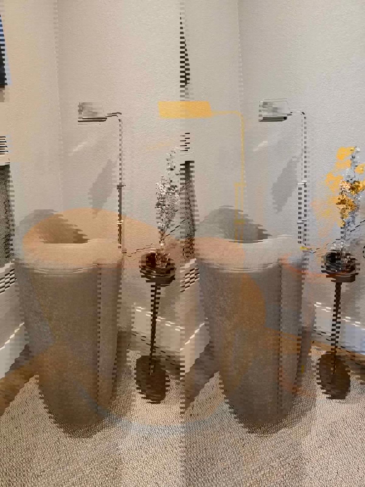 Custom Corkscrew Swivel Chair