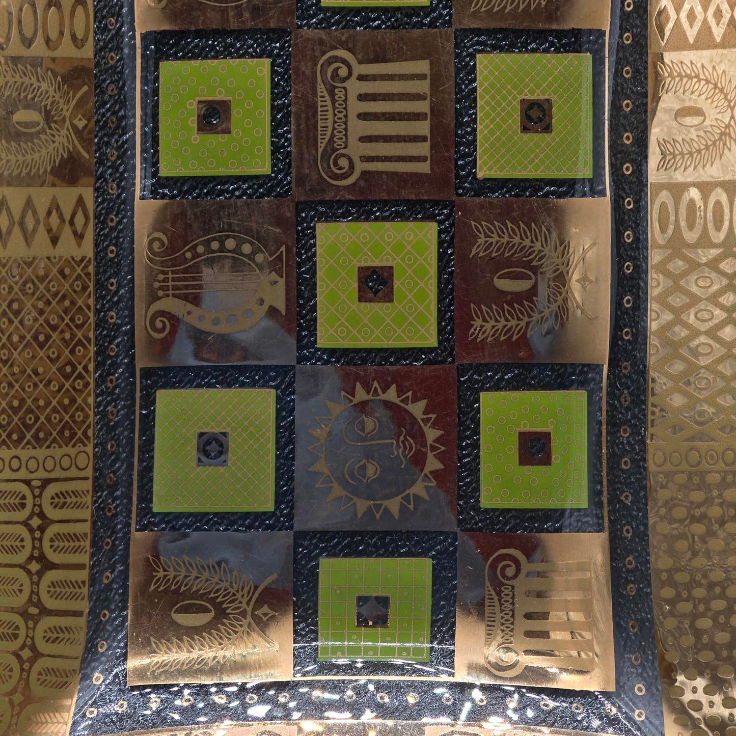 Vintage George Briard MCM Celeste Rectangular Glass Serving Piece