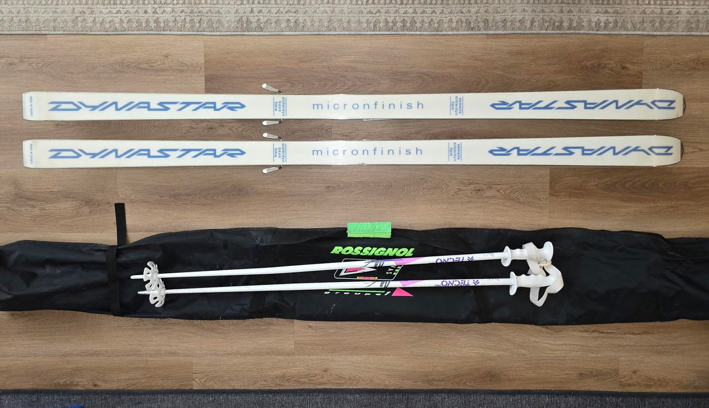 Dynastar Carbon Skis w/ M38 Bindings, Poles and Case - 180cm