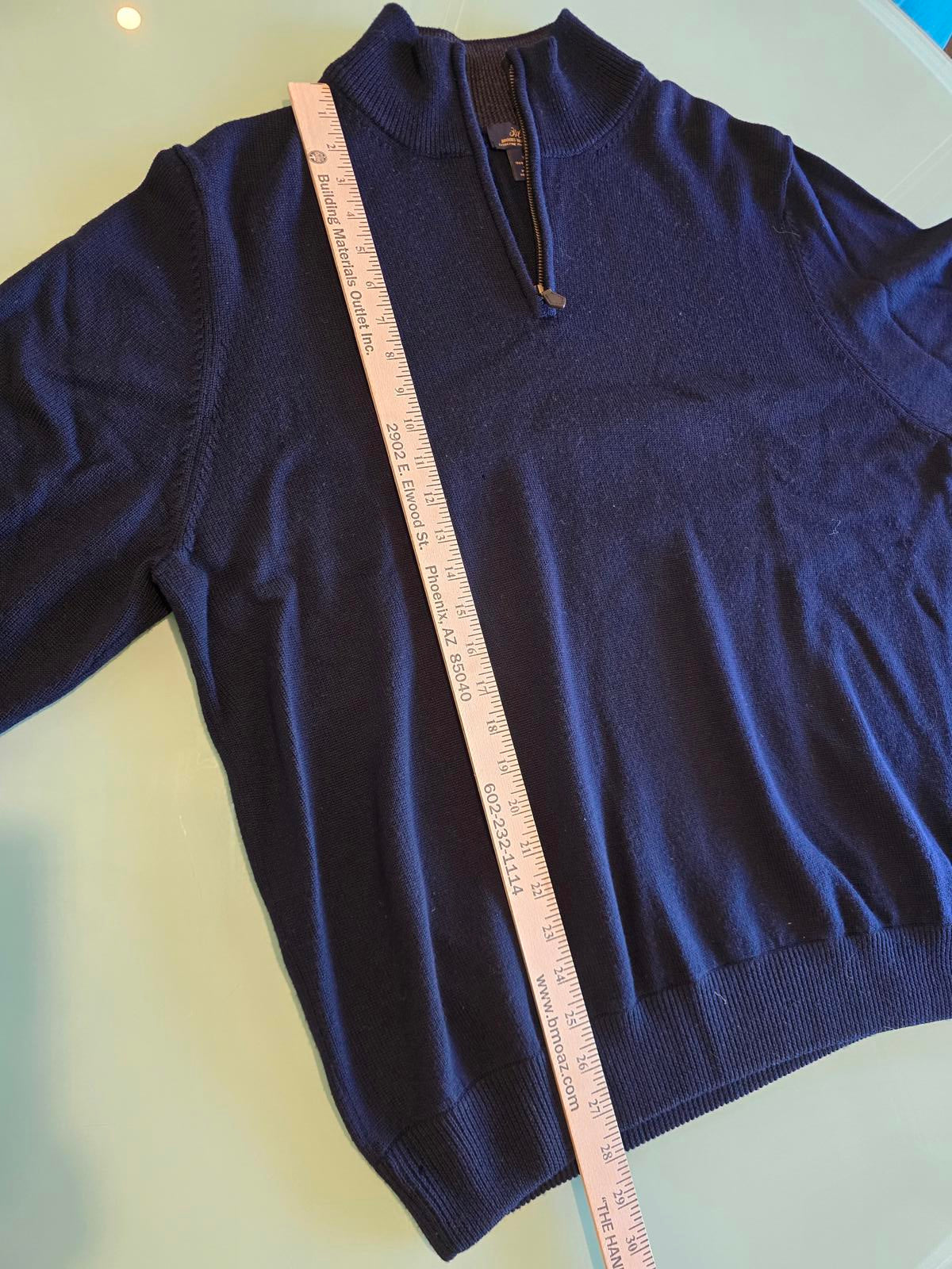 Men's XL Brooks Brother's 1/4 Zip Wool Sweater