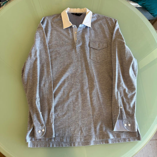 Brooks Brothers Men's Shirt Heathered Blue