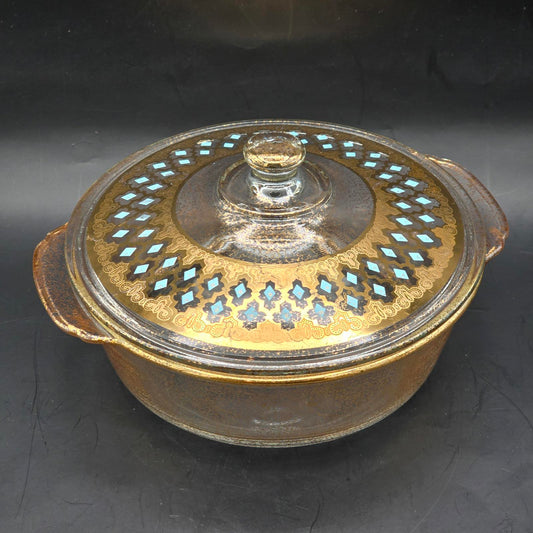 Vintage Fire King Casserole w/Lid Designed by George Briard