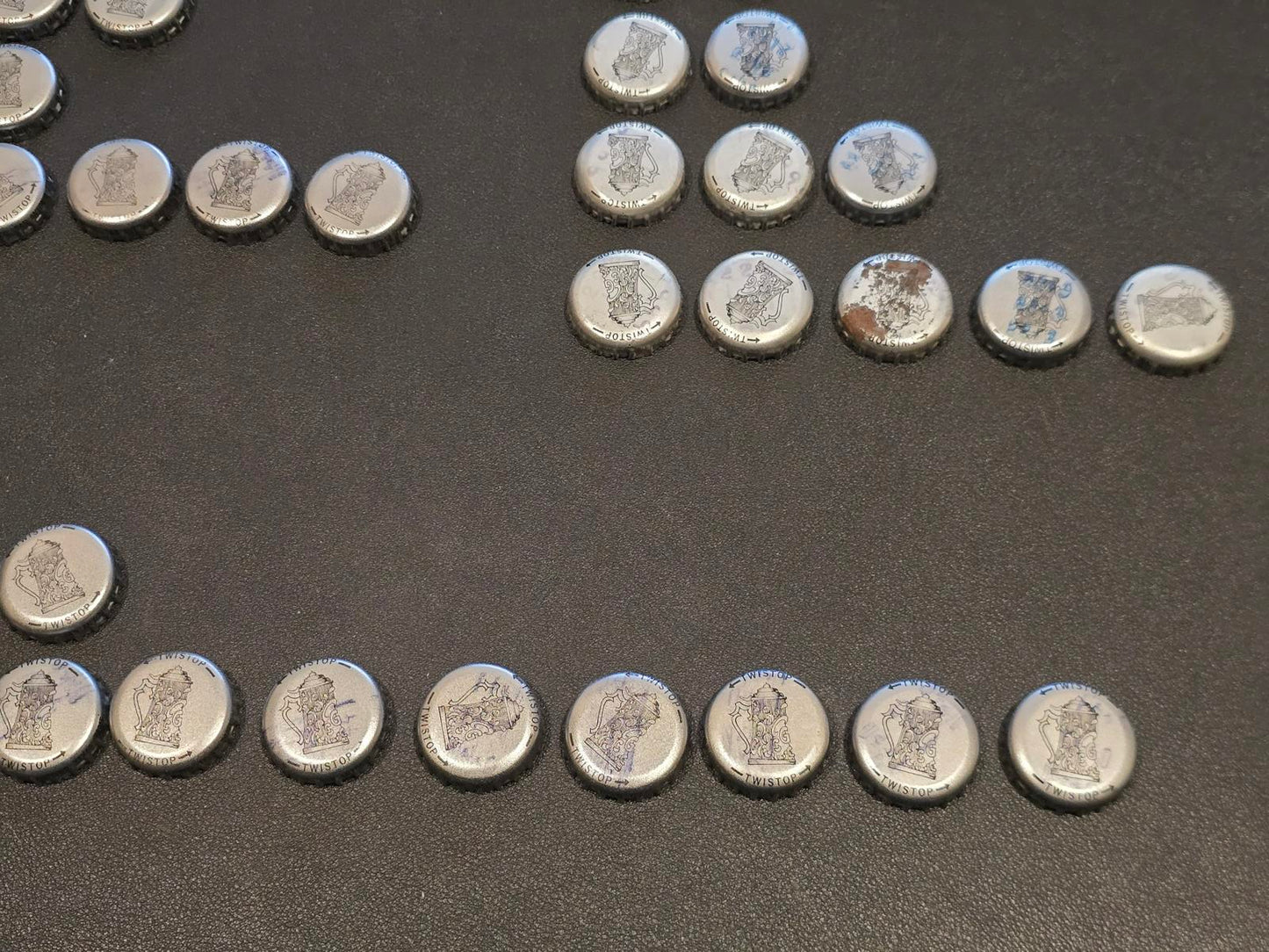 Set of 69 Falstaff Beer Rebus/Puzzle Bottle Caps