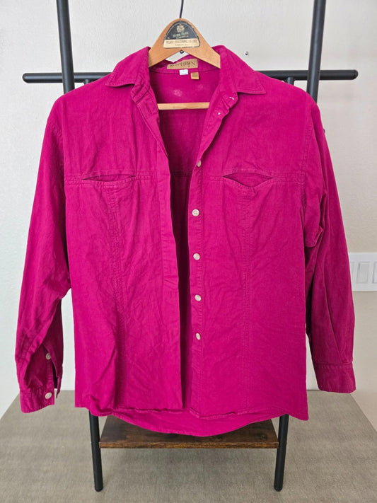 Vintage Women's Rasberry Ruff Hewn Shirt - Small