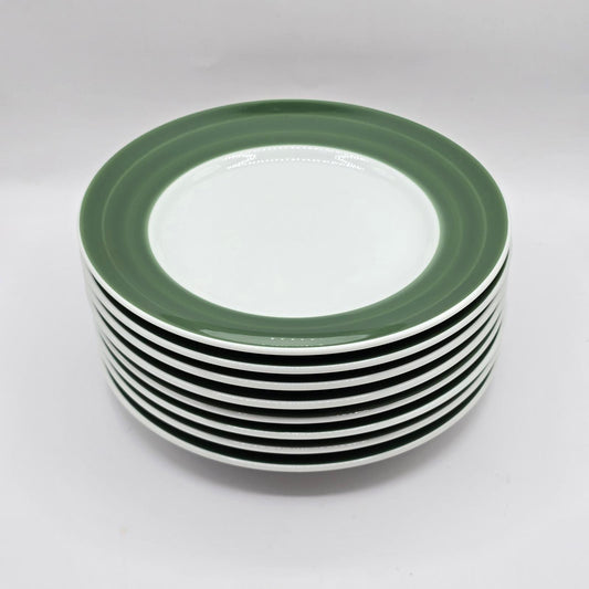 Williams Sonoma Green Brassierie Luncheon Plates- Set of 8