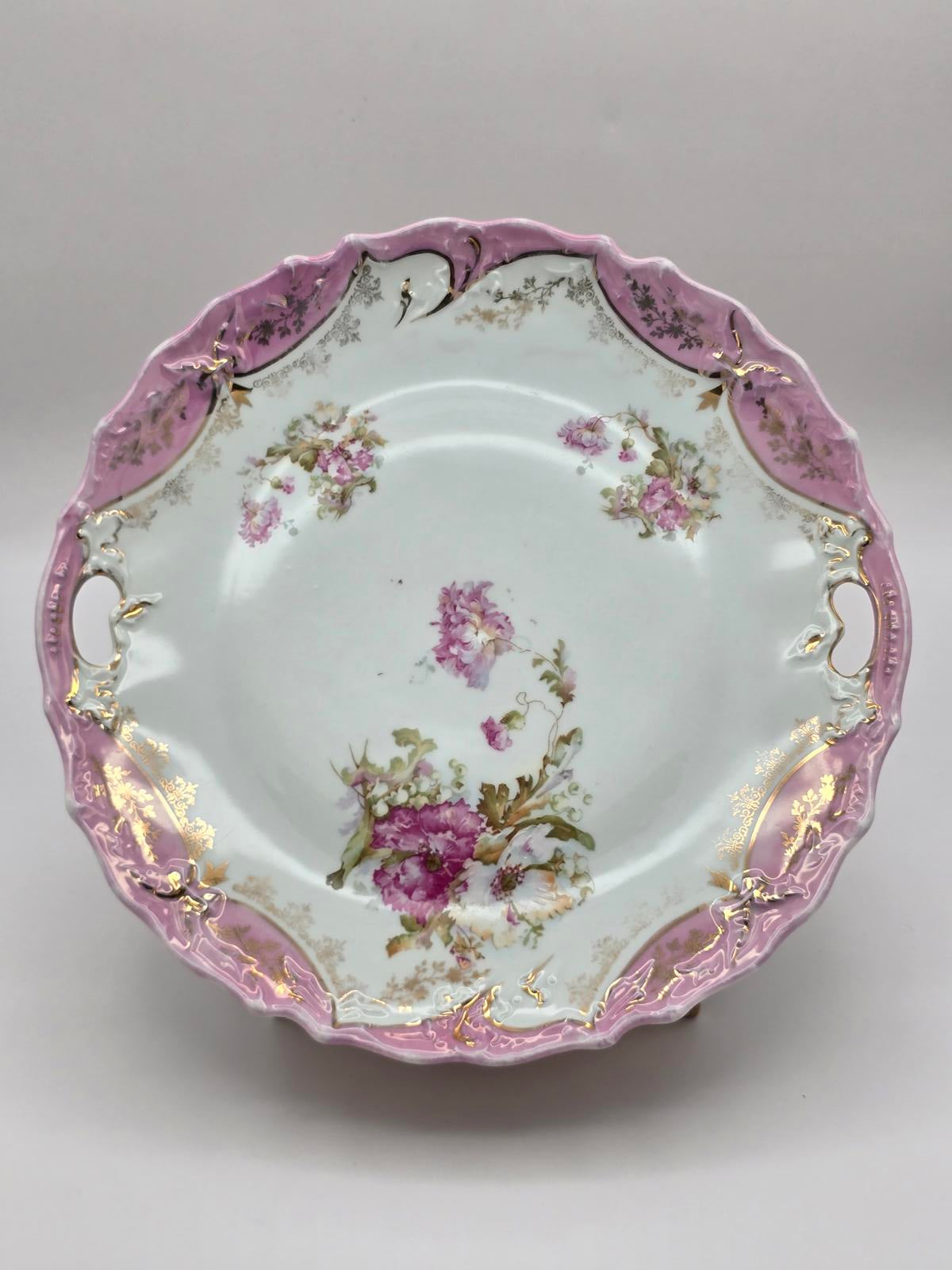 Antique Three Crowns China Serving Dish